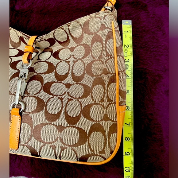 Coach Brown Monogram Shoulder Bag - Picture 9 of 12